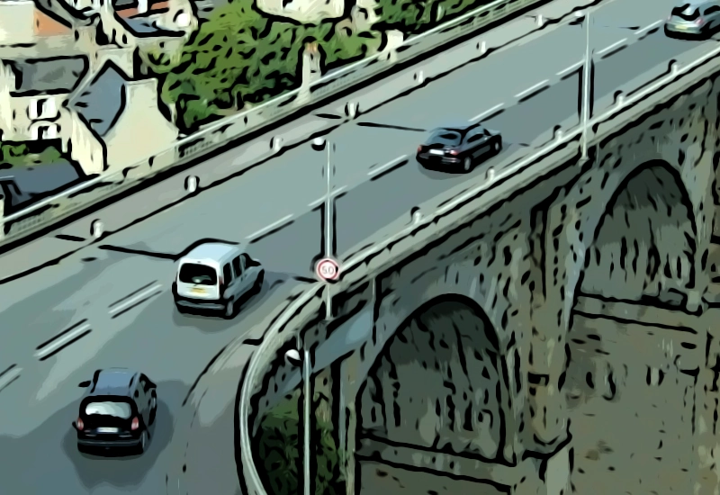 Dinan Viaduct, River Rance D0004 - Image 2