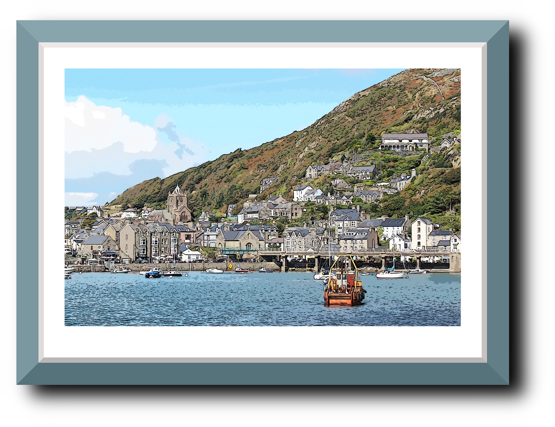 Barmouth Harbour Scene, Wales UK W6035